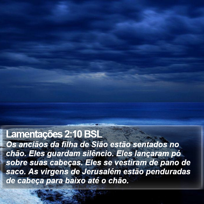 Lamentações 2:10 BSL Bible Study