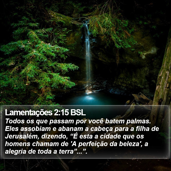 Lamentações 2:15 BSL Bible Study