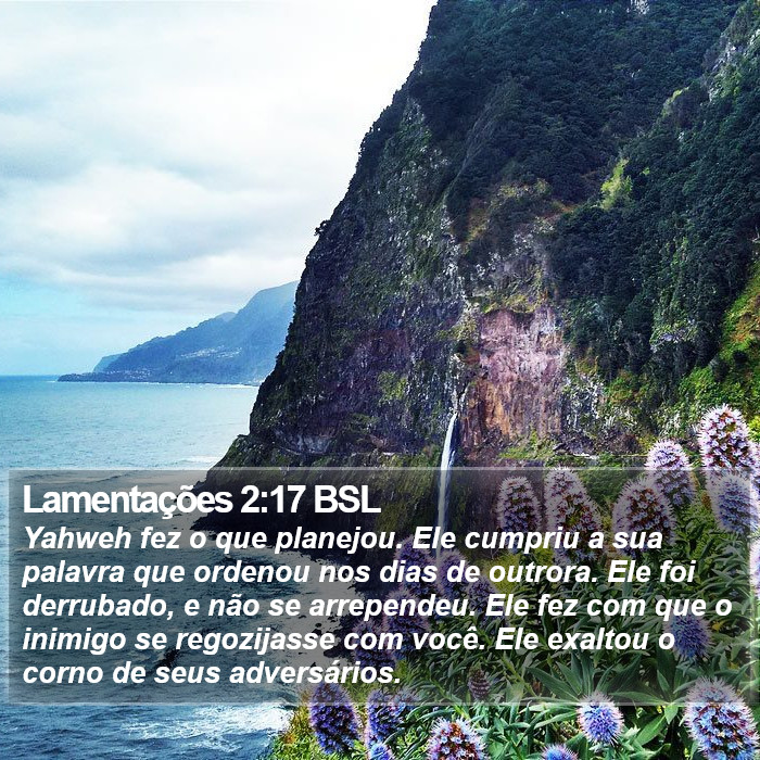 Lamentações 2:17 BSL Bible Study