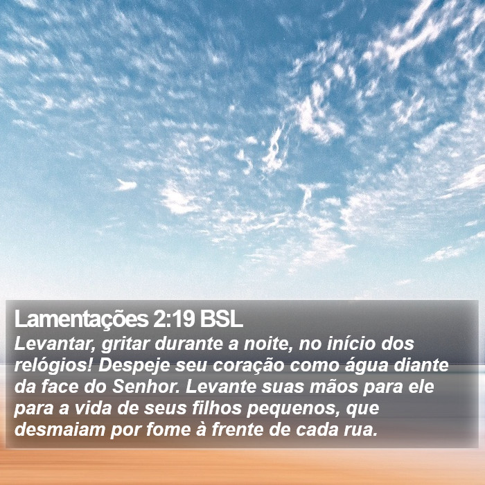 Lamentações 2:19 BSL Bible Study