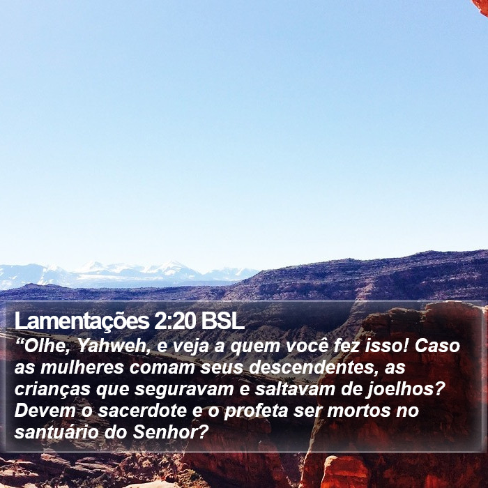 Lamentações 2:20 BSL Bible Study