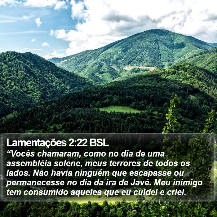 Lamentações 2:22 BSL Bible Study