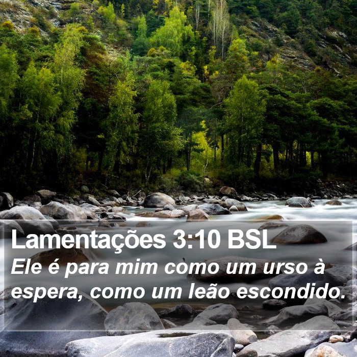Lamentações 3:10 BSL Bible Study