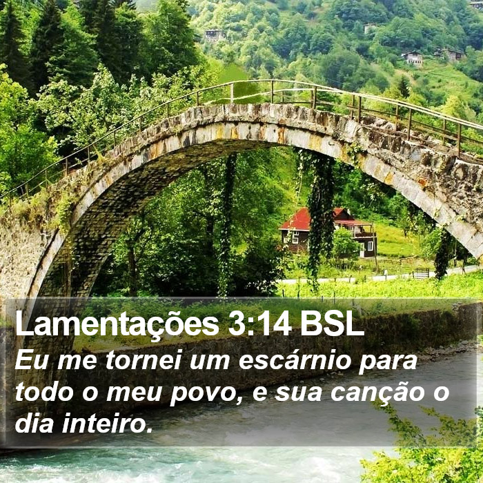 Lamentações 3:14 BSL Bible Study
