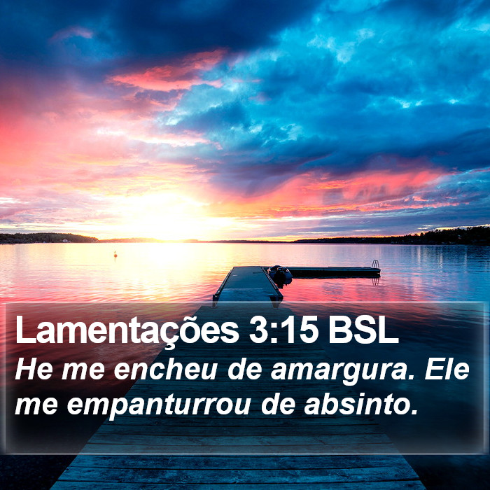 Lamentações 3:15 BSL Bible Study