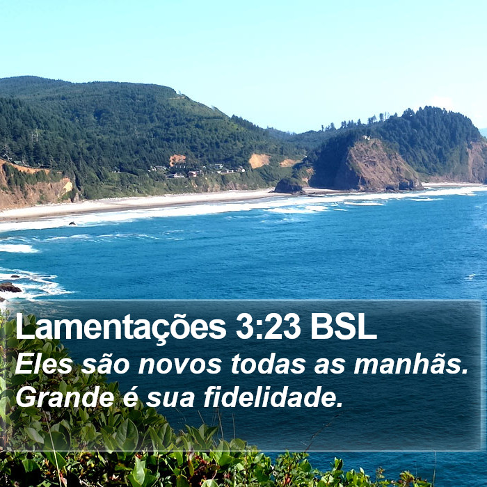 Lamentações 3:23 BSL Bible Study
