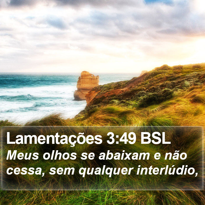 Lamentações 3:49 BSL Bible Study