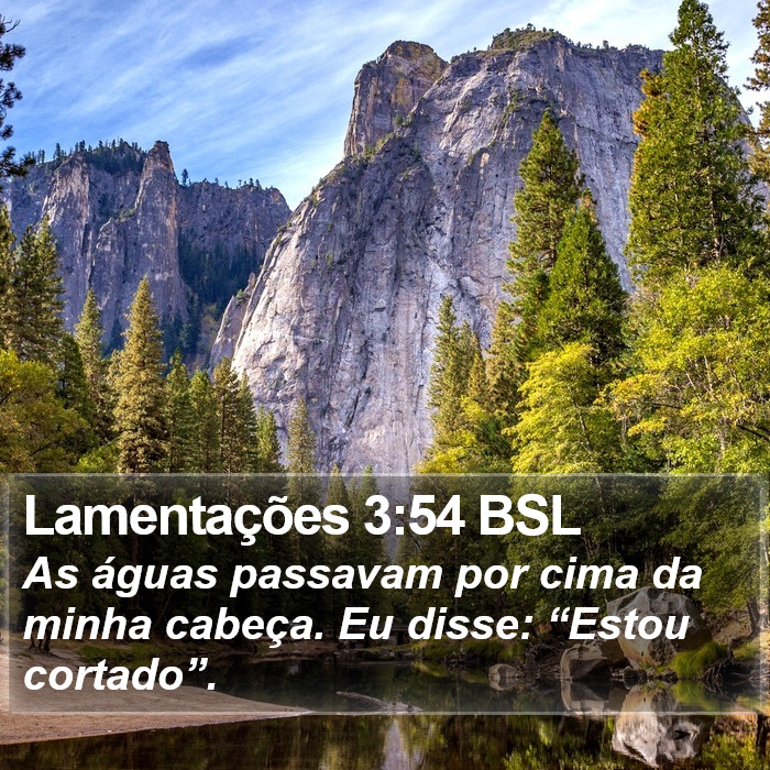 Lamentações 3:54 BSL Bible Study