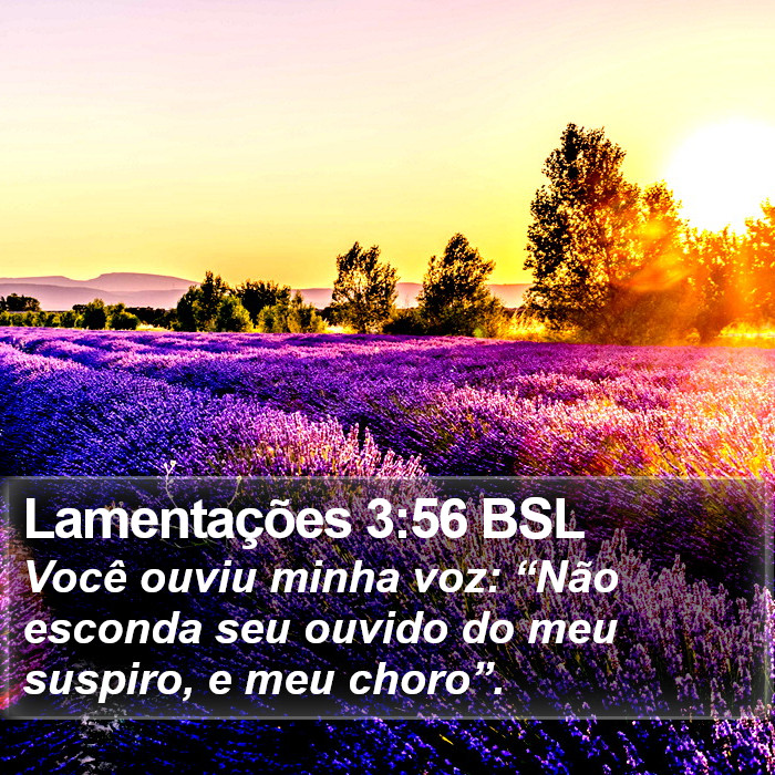 Lamentações 3:56 BSL Bible Study