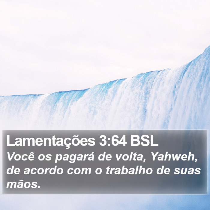 Lamentações 3:64 BSL Bible Study