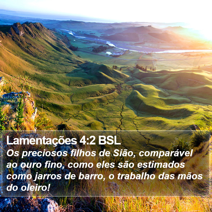 Lamentações 4:2 BSL Bible Study