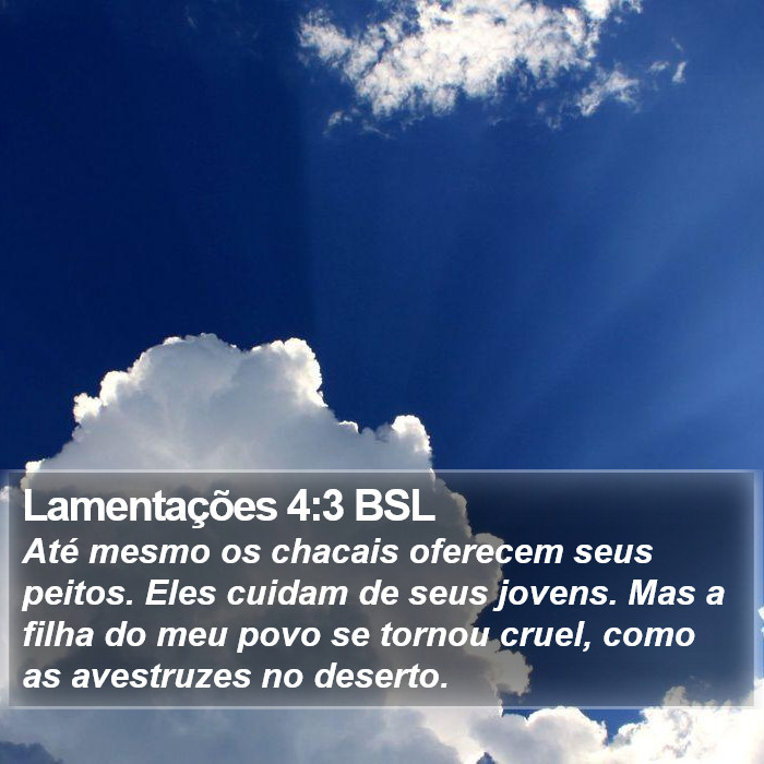 Lamentações 4:3 BSL Bible Study