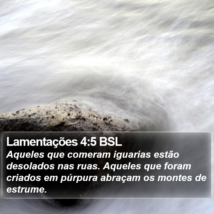 Lamentações 4:5 BSL Bible Study