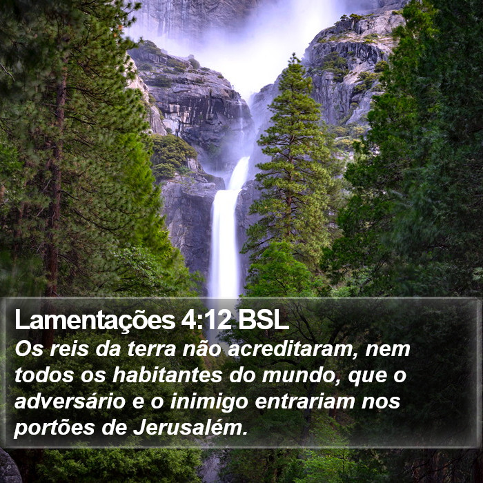 Lamentações 4:12 BSL Bible Study