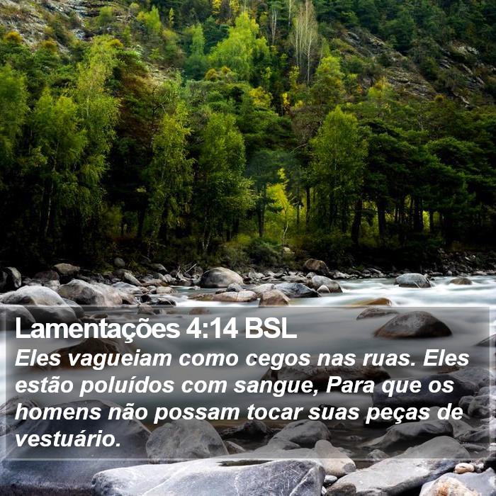 Lamentações 4:14 BSL Bible Study