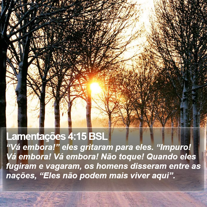 Lamentações 4:15 BSL Bible Study