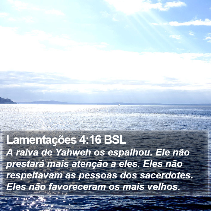 Lamentações 4:16 BSL Bible Study