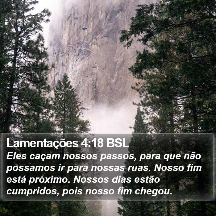 Lamentações 4:18 BSL Bible Study