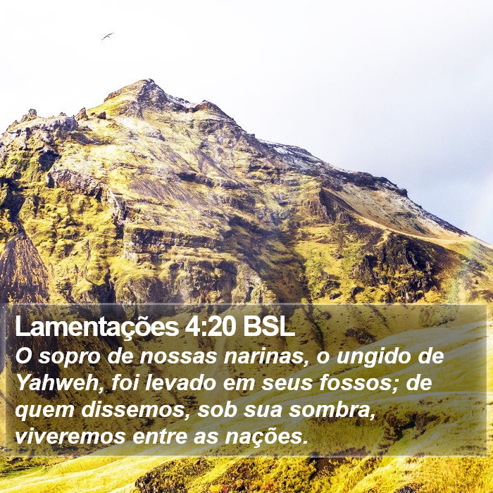 Lamentações 4:20 BSL Bible Study