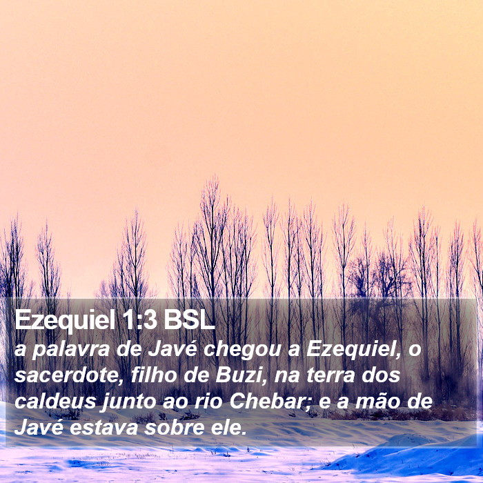 Ezequiel 1:3 BSL Bible Study