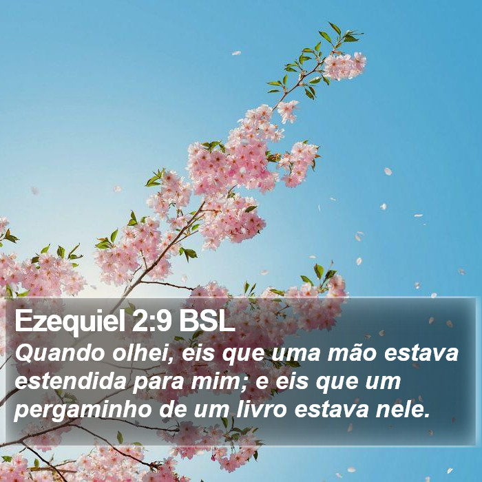 Ezequiel 2:9 BSL Bible Study