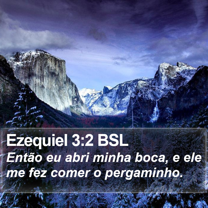 Ezequiel 3:2 BSL Bible Study