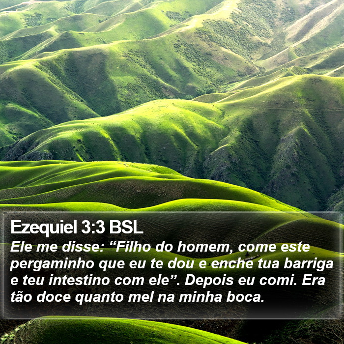 Ezequiel 3:3 BSL Bible Study