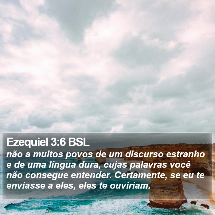 Ezequiel 3:6 BSL Bible Study