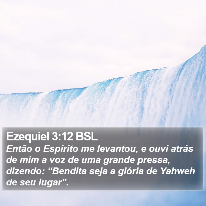 Ezequiel 3:12 BSL Bible Study