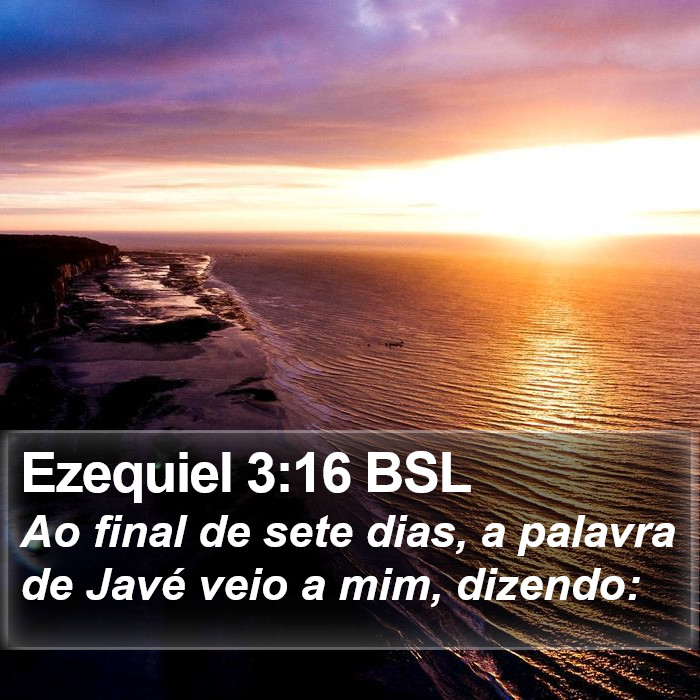 Ezequiel 3:16 BSL Bible Study