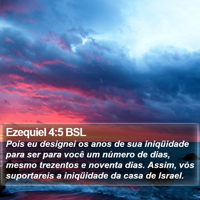 Ezequiel 4:5 BSL Bible Study