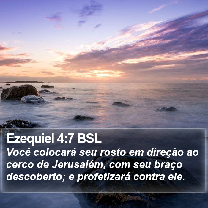Ezequiel 4:7 BSL Bible Study