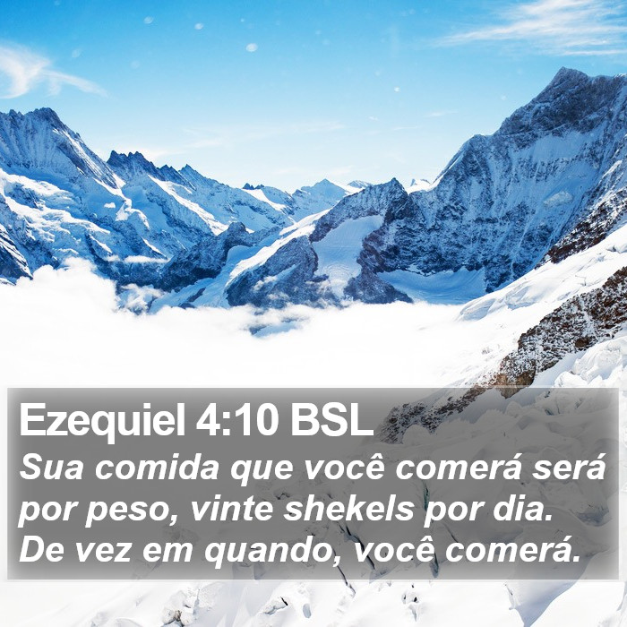 Ezequiel 4:10 BSL Bible Study