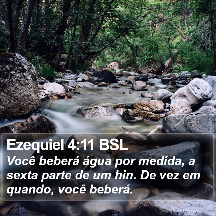 Ezequiel 4:11 BSL Bible Study