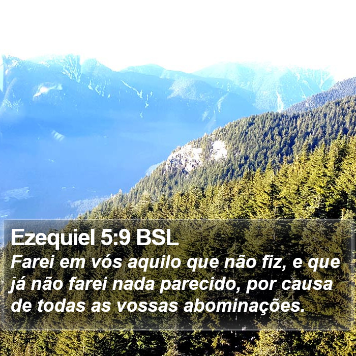 Ezequiel 5:9 BSL Bible Study