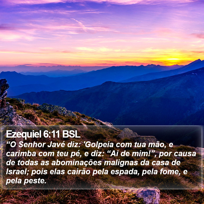 Ezequiel 6:11 BSL Bible Study
