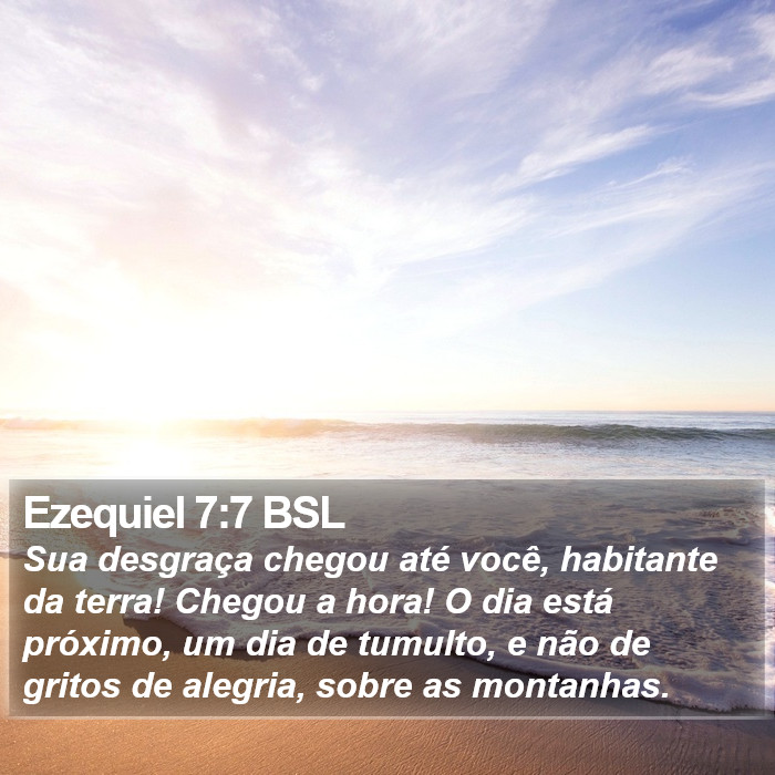 Ezequiel 7:7 BSL Bible Study