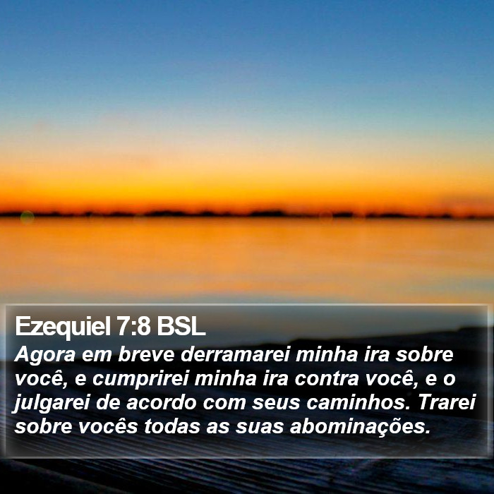Ezequiel 7:8 BSL Bible Study