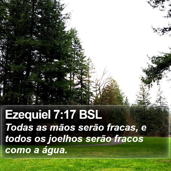 Ezequiel 7:17 BSL Bible Study