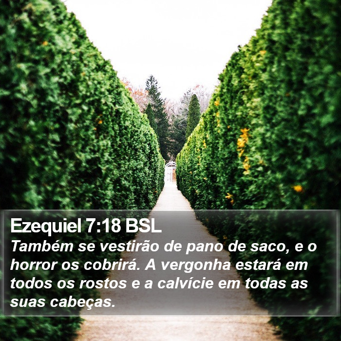 Ezequiel 7:18 BSL Bible Study