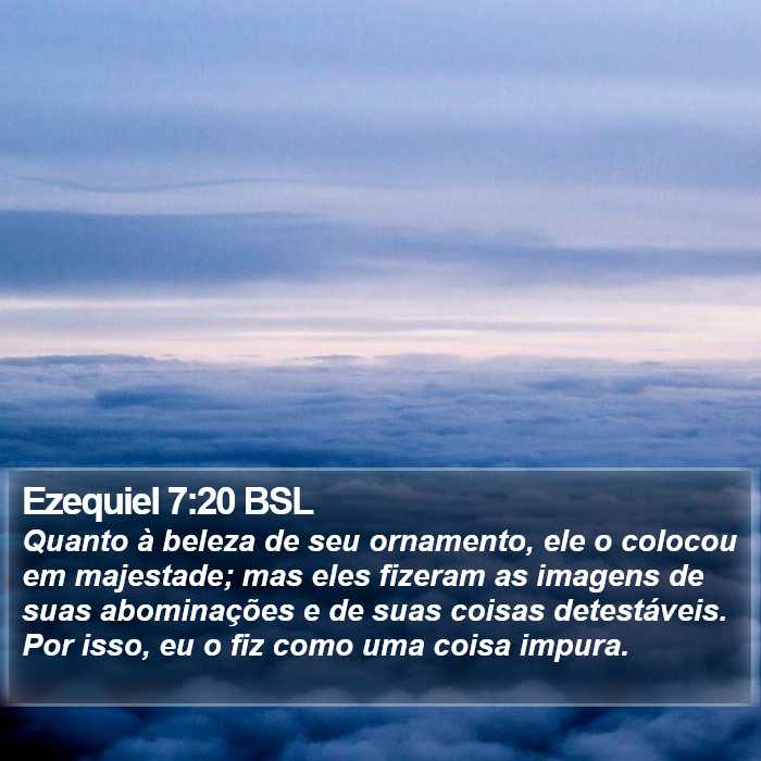 Ezequiel 7:20 BSL Bible Study