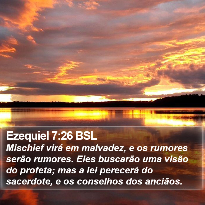Ezequiel 7:26 BSL Bible Study