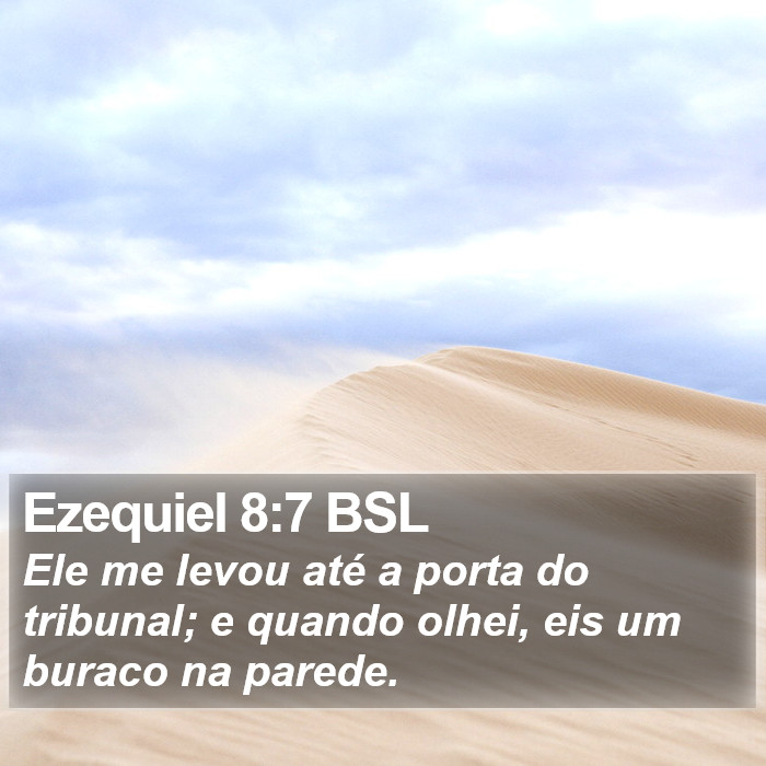 Ezequiel 8:7 BSL Bible Study