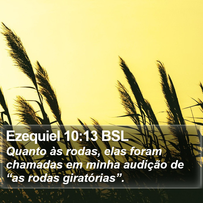 Ezequiel 10:13 BSL Bible Study