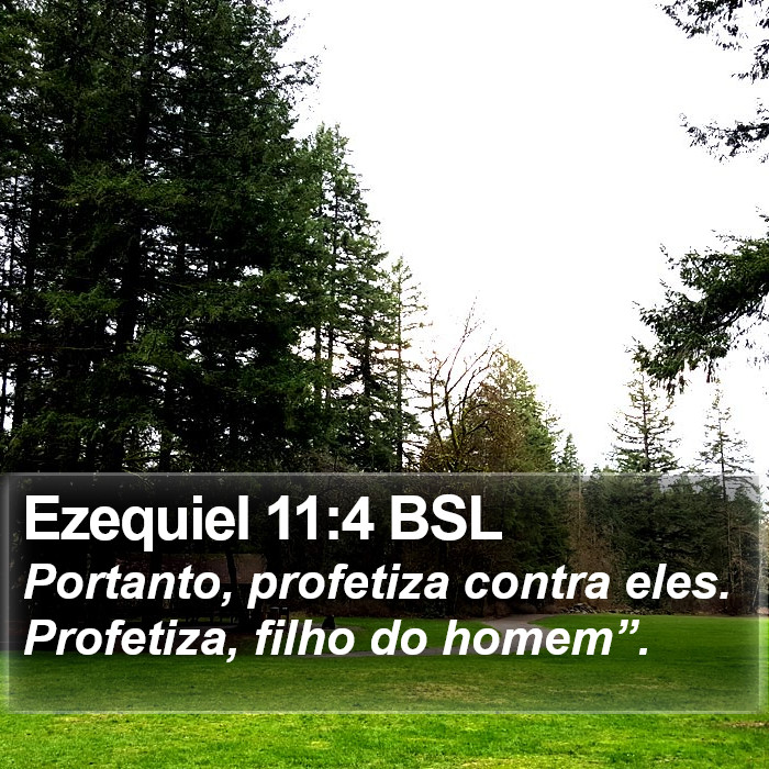 Ezequiel 11:4 BSL Bible Study