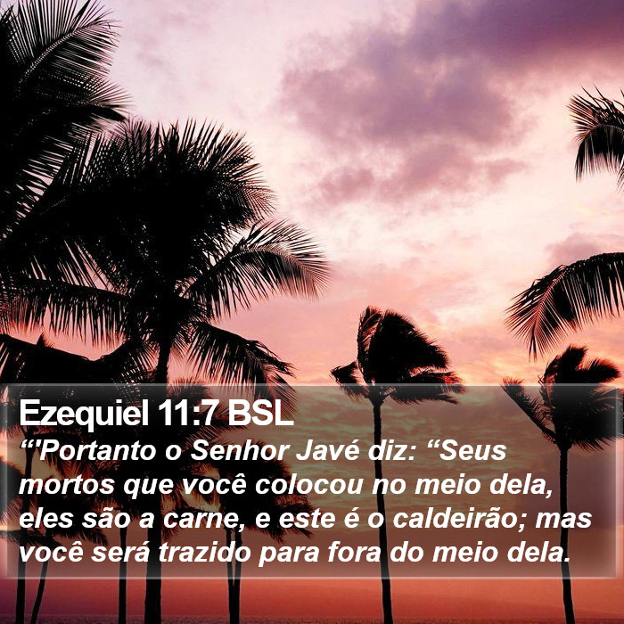 Ezequiel 11:7 BSL Bible Study