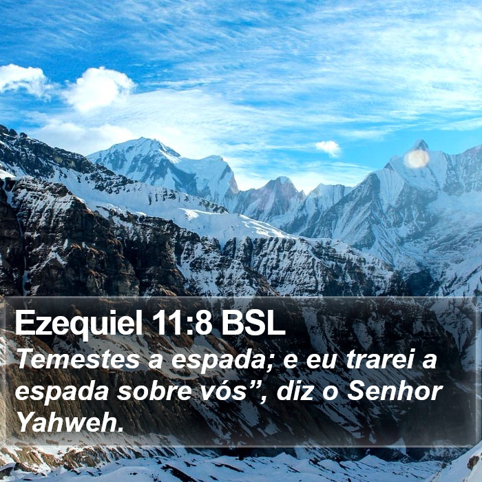 Ezequiel 11:8 BSL Bible Study