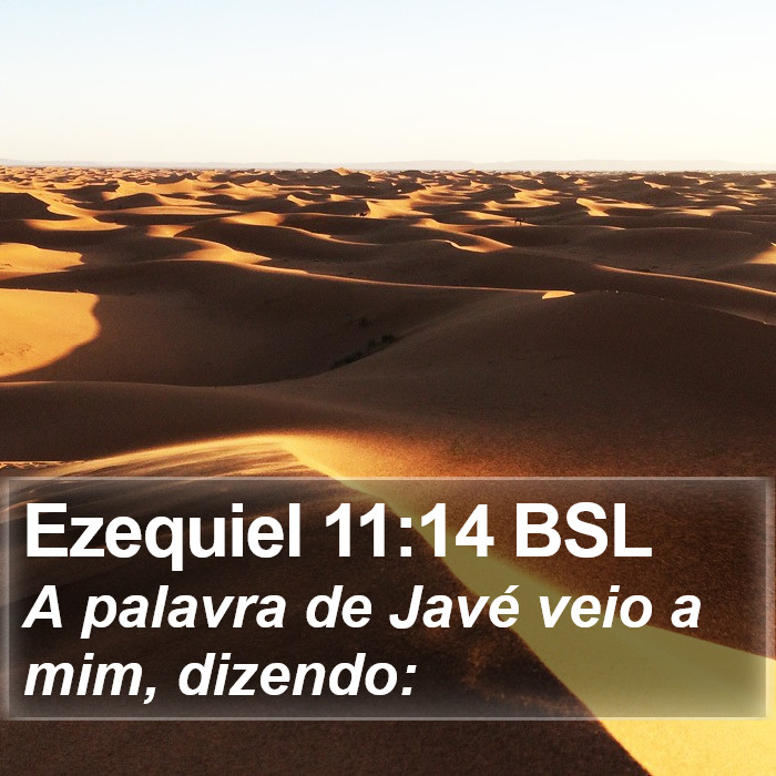 Ezequiel 11:14 BSL Bible Study