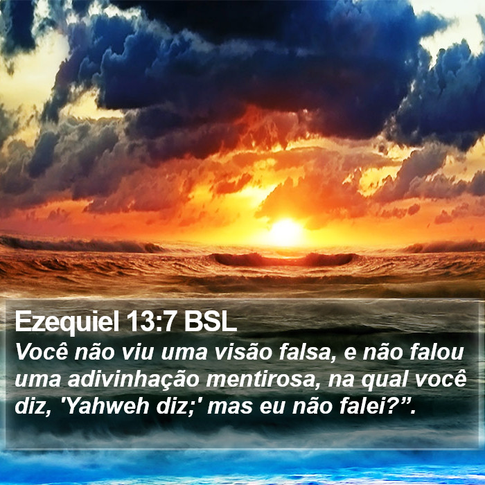 Ezequiel 13:7 BSL Bible Study