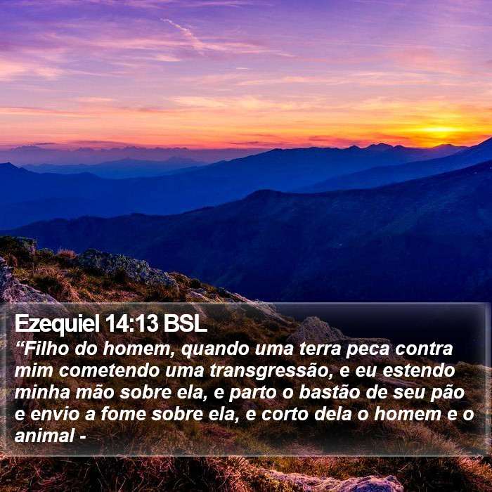 Ezequiel 14:13 BSL Bible Study